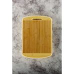 Bambu Oval Kenarlı Büyük Boy Kesim Panosu, 24 x 34 cm Bambu Kesim Tahtası, Et Tahtası