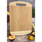 Bambu Oval Kenarlı Büyük Boy Kesim Panosu - Bambu Kesim Tahtası 24 x 34 cm Kesme Tahtası