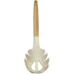 Bambu Saplı Silikon Makarna Kaşığı 32 cm SMG006 - Krem