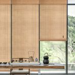 Bambu Stor Perde 50 170 cm Karartma Perdeleri Mutfak ve Oturma Odası için Düz Saçaklı İç Mekan/Dış Mekan Pencere ve Kapı Perdeleri Şık ve İşlevsel Ev Dekoru