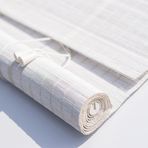 Bambu Stor Perde Beyaz Karartma Perdeleri İç Mekan Dış Mekan Güneş ve Gizlilik Koruması Ayarlanabilir Yan Çekme Çay Evi için Mükemmel 100 x 140 cm (39 x 55 inç)