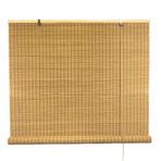 Bambu stor perde, pencere ve kapılar için %95 karartma koruması, doğal bambu yandan çekiş, 55 cm x 120 cm