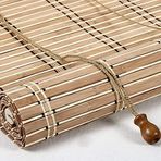 Bambu Stor Perde Yandan Çekmeli Doğal Bambu Roma Panjurları Retro Ahşap Stor Perde Pencere ve Kapılar için Özel Boyut (60 x 220 cm) - Güneş ve Gizlilik Koruması