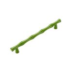 Bambu Tasarım Kulplar Çinko Alaşımlı Dolap Düğmeleri ve Kulpları Altın Kapı Kulpu Mutfak Çekmeceleri Mobilya Kulpu Kapı Donanımı, yeşil 128mm