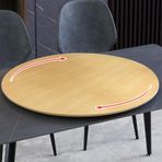 Bambu Yuvarlak Turntable Döner nizer 100cm Ahşap Şarküteri Peynir Kurulu Mutfak Kiler Rafları için CountersLog Renk