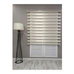 Bambu Zebra Stor Güneşlik Perde, Krem, 60 x 200