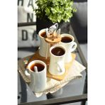 Bambum 9 Parça Bambu Kupa Seti Şık Tasarım ile Kahve ve Çay Servisi İçin