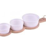 Bambum B1570 4 Parça Yedda Bambu Altlıklı Tadım Kasesi