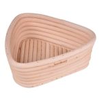 Bambum Bambu Puder Ekmek Mayalama Sepeti Üçgen 16 cm Doğal Hamur Sepeti