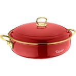 Bambum Basık Tencere Kırmızı 26 cm