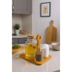 Bambum Fiora - Yağlık Sirkelik Tuzluk & Biberlik - Ahşap - 500 ml