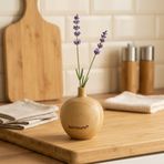 Bambum Forli Doğal Bambu Mini Vazo 5,5x4,9 cm Dekoratif Obje