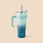 Bambum Horizon 1 lt Lacivert Pipetli Termos Bardak