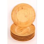 Bambum Huum Yemek-servis Tabağı Yuvarlak 22 Cm - 6'lı Set