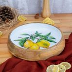 Bambum Kangura Limon Sığ Kase Büyük - Ahşap