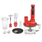 Bambum Monster 1700 W 5 Parça Kırmızı Blender Seti