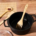 Bambum Porchini Servis Çatalı - Kahverengi - 30 cm