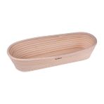 Bambum Puder Oval Ekmek Mayalama Sepeti, 35 cm, Doğal Rattan