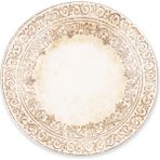 Bambum Şems Porselen Pasta Tabağı 20 cm 3 Adet