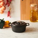 Bambum Venüs Mini Döküm Tencere Siyah 14 cm