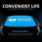Bamido Hw8 Ultra Çift Kordon 49MM - Siri Nfc Bluetooth Arama Konuşma - Ios & Android Uyumlu Akıllı Saat ( Lisinya ) - Çok Renkli