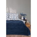 Bamirose Diamond Lüx Wellsoft Tek Kişilik Çift Taraflı Yorgan + Yastık Kılıfı, Uyku Seti, Çeyiz Seti - 155 x 215 cm - Lacivert