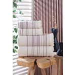 BAMİROSE Liana 50x90 70x140 Cm 4'lü Banyo Havlu Takımı, Plaj Havlusu, Hamam Takımı