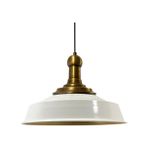 Bamyum Asaletli Eskitme Long Knob Başlık Retro Sarkıt Lamba Restoran Salon Aydınlatma - Beyaz - Gold - 1