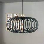 Bamyum Este Siyah Sarkıt Avize Yarım Lale Başlık Iç Mekan Aydınlatma Dekoratif Mutfak Cafe Ofis
