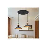 Bamyum İkili Salon Circle Siyah Avize