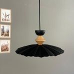 Bamyum Moriva Siyah Metal Avize Q Şapka Başlık Tekli Rustik Cafe Modern Sarkıt Aydınlatma