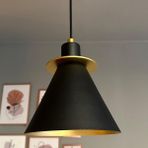 Bamyum Ramsay Siyah Avize Mutfak Salon Cafe Salon Koridor Otel Restoran Dekoratif - Siyah - Altın