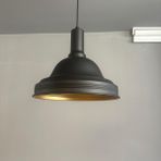 Bamyum Ulmete Siyah Fener Başlık Tekli Sarkıt Avize Salon Ofis Otel Restoran Avizeleri Vintage Tasarım - 1