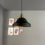 Bamyum Ulmete Siyah Renk Eskitme Huni Başlık Tekli Sarkıt Avize Salon Ofis Otel Avizeleri Vintage Tasarım - 1
