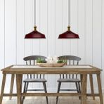 Bamyum Vişne Çürüğü Asaletli Ikili Avize Eskitme Tokmak Başlık Sarkıt Lamba Mutfak Salon Kafe Avizeleri