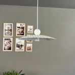 Bamyum Zetra Beyaz Metal Avize Tekli Beyaz Boncuk Başlık Mutfak Modern Dekoratif Sarkıt Aydınlatma