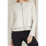 Banada Moda Kadın Çift Renkli Spor Ceket - Bej