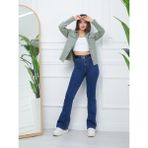 Banada Moda Kadın Sıvama Kumaş Spor Ceket - 2XL - Yeşil