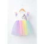 Banamio Sparkle Pul Payet İşlemeli Unicorn Tül Elbise