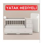 Banana Baby Moon Anneyanı Sallanır Çekmeceli Büyüyen Beşik - Beyaz