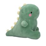 banapoy Dinozor Oyuncakları Doldurulmuş Hayvanlar, Sevimli Yumuşak ve Rahat Yağ Dinozor Peluş Oyuncaklar Birden Fazla Boyut ve Renk Mevcuttur Dinozor Atma Yastıkları Uyku Dinlenmek Okuma (Yeşil)