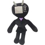 Banbo1 Banbo Skibidi Tuvalet Serisi Kadın Tv Figürü Peluş Oyuncak Çocuk Hediye 23 cm (Yurt Dışından) - Black