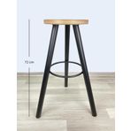 Banco Bar Sandalyesi, Bar Taburesi 72cm Ahşap