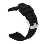 Band Gear S3 Frontier/Classic, Mrotech 22 mm yumuşak silikon kayış için spor kol bandı Fitness Bileklik için yedek band Samsung Gear S3 Frontier/S3 Classic/Moto 360 2 nd gen 46 mm ve Huawei Watch 2 akıllı saat Siyah