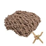 bandezid Çocuk Güvenlik Ağı, Ağ Balkon Koruma Ağı, Merdivenler, Düşmeyi Önleyen Ağ Örgü Ağı, Tavan Dekoratif Ağlar, Tel çapı 8 mm, delik 10 cm-Kenevir halatı 1 x 1 m (3,3 x 3,3 ft)