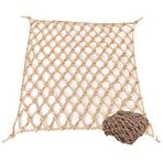 bandezid Çocuk güvenlik ağı Tırmanma Ağı, İp Jüt Dokuma Ağı, Kaymaz Kenevir Ağı, Bitki Tırmanma Dekoratif Ağ, Dekoratif Çitler Çap 4 mm, Ağ 8 cm-Kenevir halatı 1 x 1 m (3,3 x 3,3 ft)