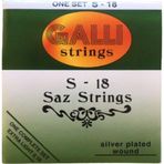 Bando Müzik Aletleri Kısa Sap Galli Kaliteli Bağlama Saz Teli 018 Tezene Hediyeli