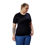 BANEGA Curve Büyük Beden Body Bisiklet Yaka Yarım Kol (SİYAH, 50-52)