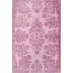Bangor Klasik Pembe Polyester Dikdörtgen Pamuk Makinada Yıkanabilir Kaymaz Taban Dijital Makine Baskı Salon Halı-I-Artl-ba02-300x400-Dikdörtgen