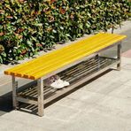 Bank Açık Bahçe Bankı Döküm Alüminyum Koruyucu Ahşap, Döküm Çelik Metal Çerçeve Patio Park Bankları, Hava Koşullarına Dayanıklı Balkon Loveseat Bahçe Oturma Sandalyesi Pa,C-120cm/47.2in